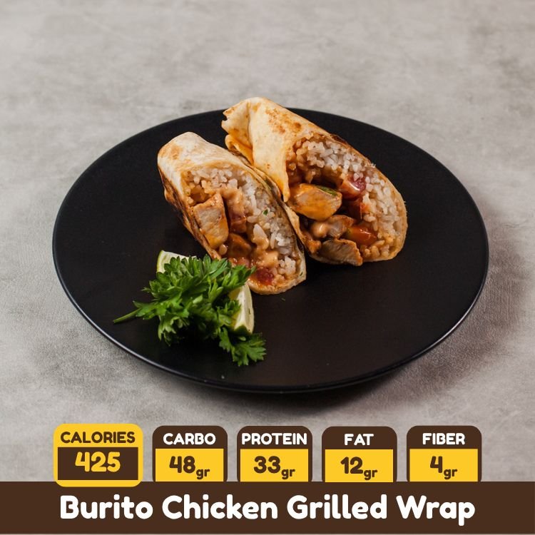 Protein Bark Burrito Chicken Grilled Wrap — halal certified snack