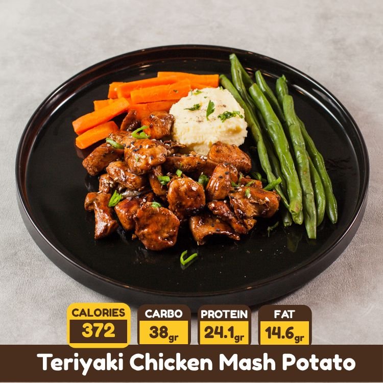 Protein Bark Teriyaki Chicken Mash Potato