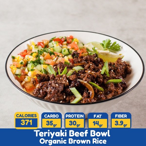 Teriyaki Beef Bowl with Organic Brown Rice — Protein Pals best seller