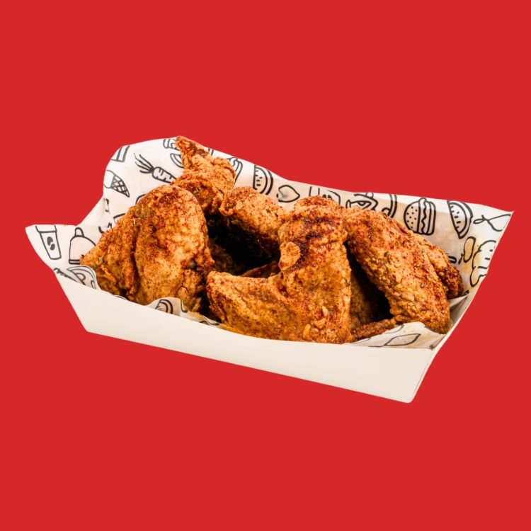 Crispy fried chicken coated in Ubud Fried Chicken's signature California Rub